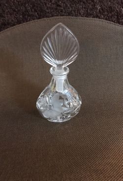 Elegant crystal perfume bottle