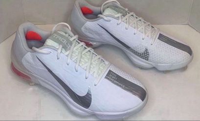 Nike Force Zoom Trout 7 Pro Mens White/Light Smoke Grey Mens Size 7.5 CQ7224 104 New
