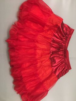 Red Tulle Petticoat 2-Layer Petticoat Small-Medium Halloween Costumes Dance