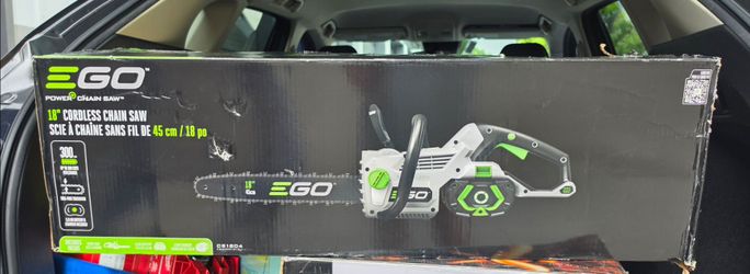 EGO POWER+ 56-volt 18-in Battery 5 Ah Chainsaw Battery Included Charger Included