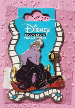Disney Studio Store Hollywood The Little Mermaid Ursula Red Carpet Glitter Pin
