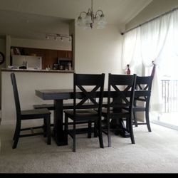 Dining Table Chairs And Bench