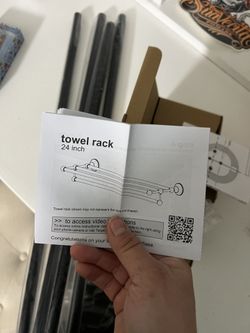 Brand New Towel Rack Black