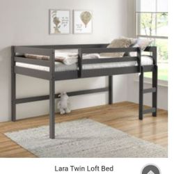 TWIN LOFT BED WHIT REGULAR MATTRES ☎️ 1714586,2564 PICK UP PRICE 