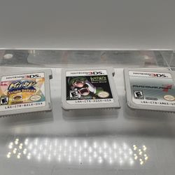 3DS Games (Mario Kart 7, Luigi's Mansion: Dark Moon, Kirby Triple Deluxe)