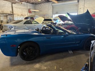 Blue Chevrolet Corvette C5 Convertible