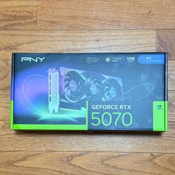 NVIDIA RTX 5070 PNY Epic-X New Sealed RGB OC Triple-Fan GeForce Graphics Card