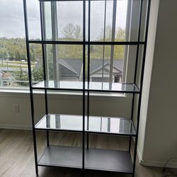 Brown/black Glass shelf