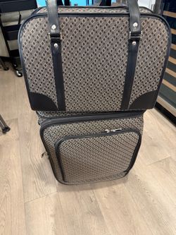 2-Piece Luggage Set with Diamond Pattern