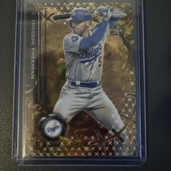 Read Description! 2025 Topps Chrome Baseball Cactus Jack Freddie Freeman Gold 1/50#43 Non Graded