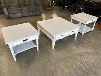 Farmhouse Style Coffee Table And End Tables