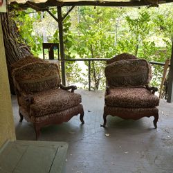 Matching Upholstered Accent Chairs 