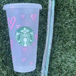 Hearts Personalized Starbucks Cups