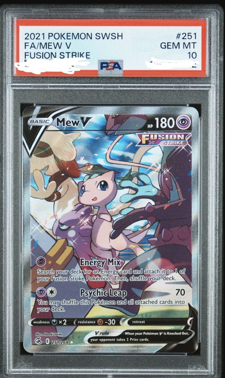 PSA 10 Mew V Alt Art (Fusion Strike)