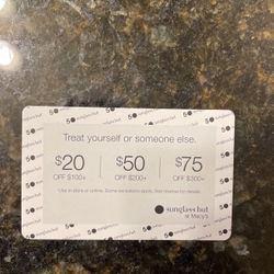 Sunglasses Hut Coupon