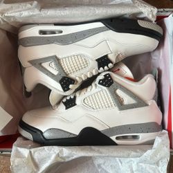 Air Jordan 4 White Cement Og Size 9 New Ds Nike