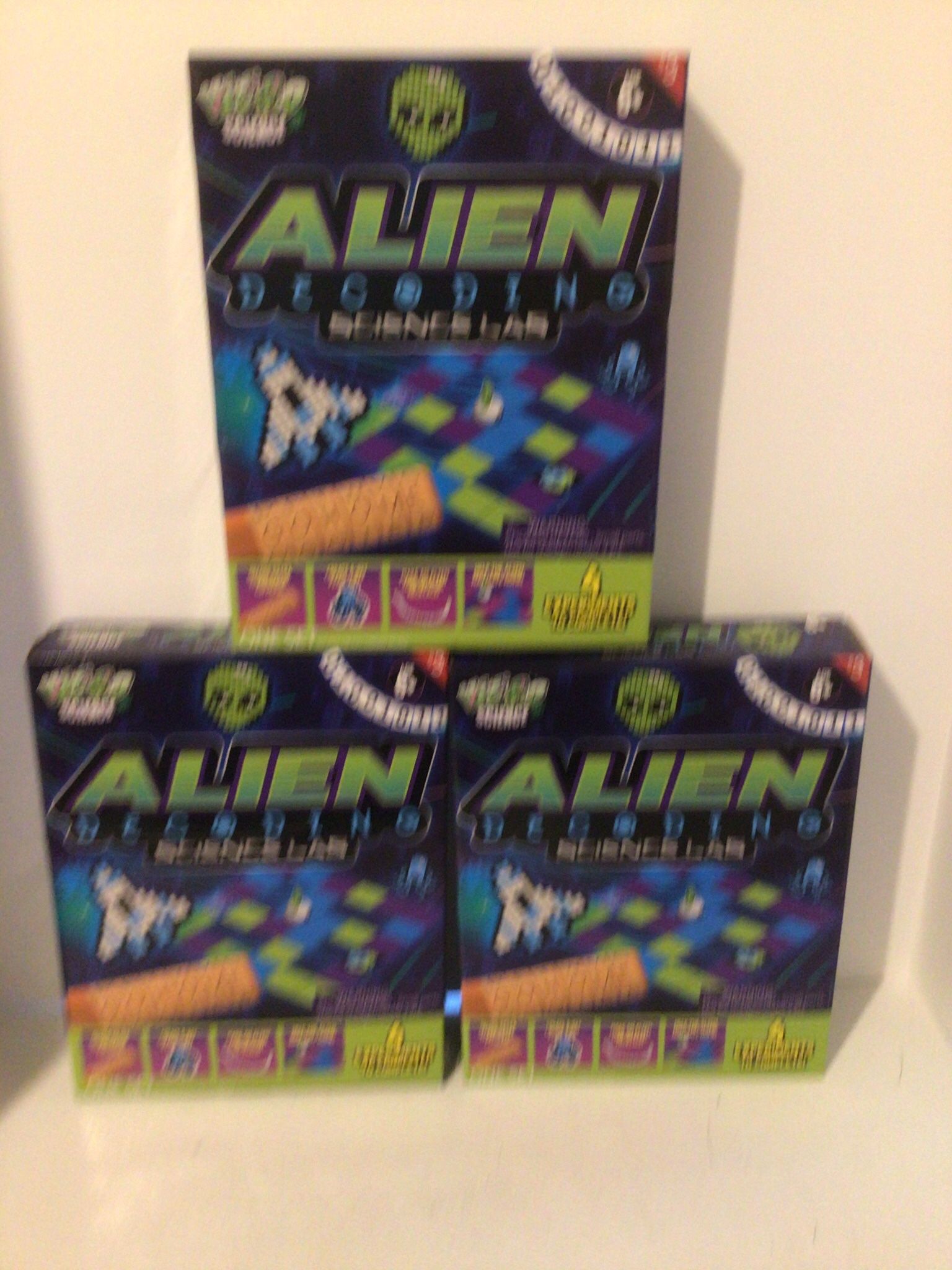 Lot Of Three Alien Decoding Science Lab Kits 