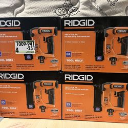 RIDGID R09898B 18V 23-Gauge Headless Pin Nailer, 1-3/8 in Max, Tool Only