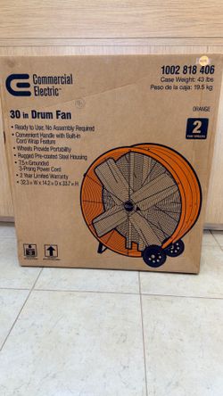COMMERCIAL ELECTRIC 30in DRUM FAN