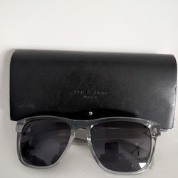 Rag & Bone New York | Clear/Grey Square Sunglasses - Brand New