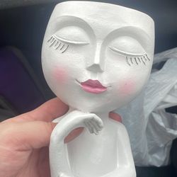 Modern Abstract Face Planter Vase
