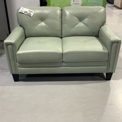 Atmore Top Grain Leather Loveseat