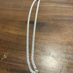925 Italian Silver Cuban Chain 22 Inch