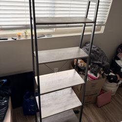 Grey Oak Ladder Shelf 