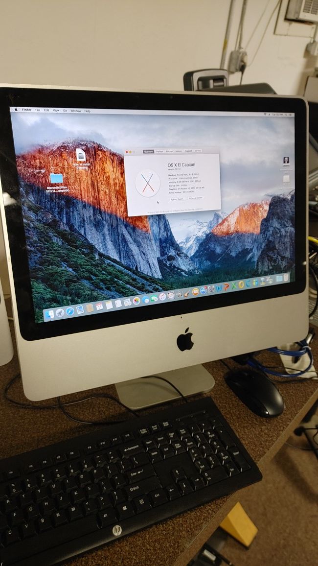 2007 Apple iMac 2ghz Core 2 Duo 6GB RAM 320GB HDD All in One Desktop Computer