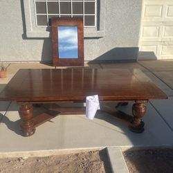 For Sale Large Coffee Table  And Mirror 