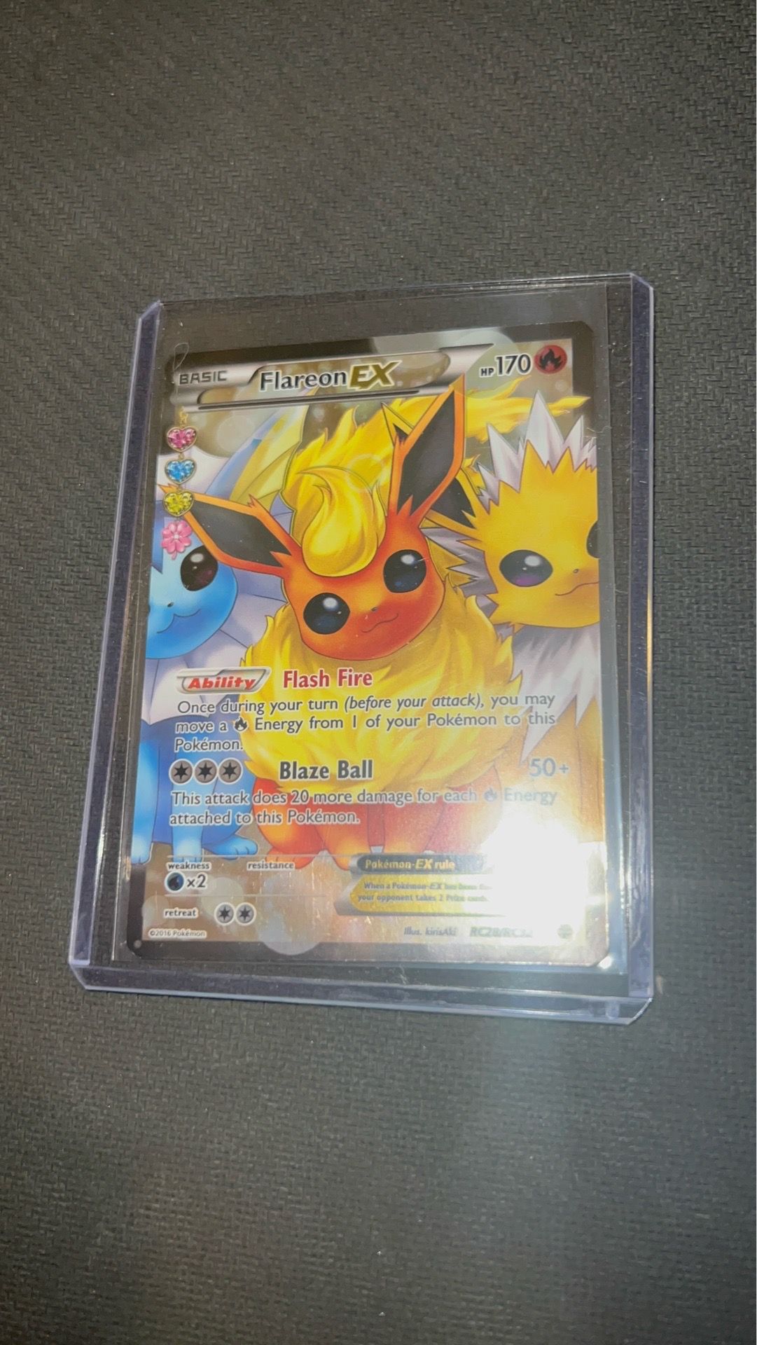 Pokemon Cards Generations Radiant Collection Flareon EX Full Art