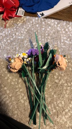 Flower bouquet lego set