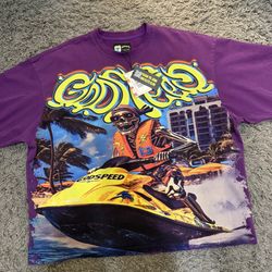 Godspeed Wave Runner Tee 'Purple' New Authentic Size Xl Men 
