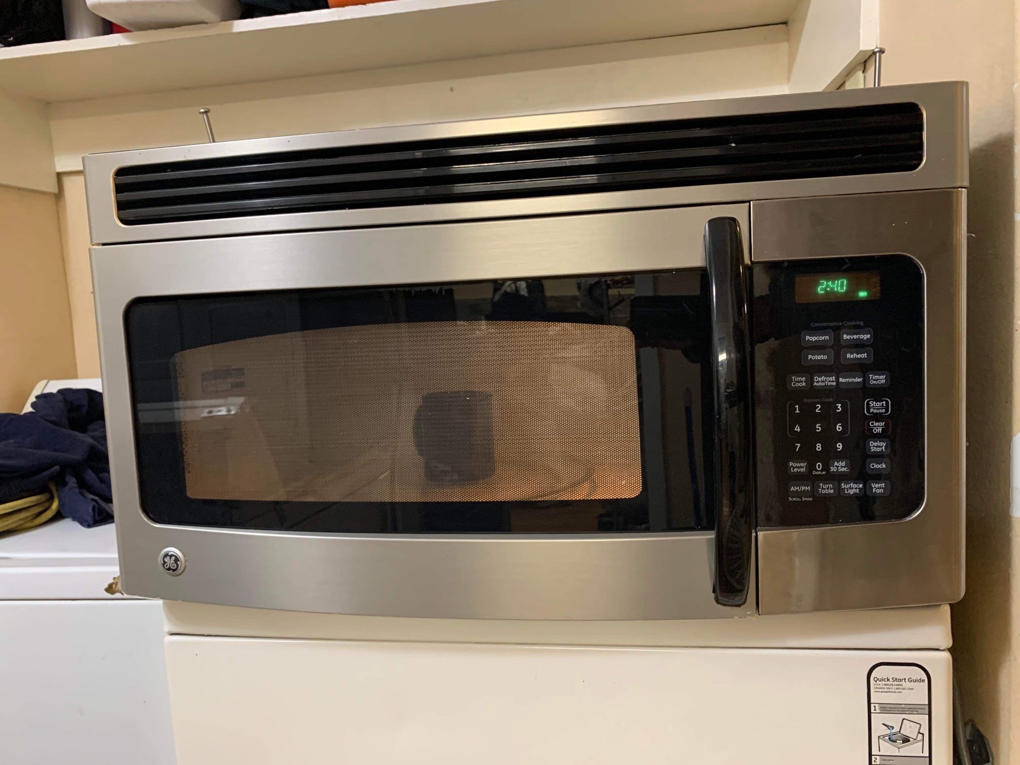 GE Over the Range Microwave Oven
