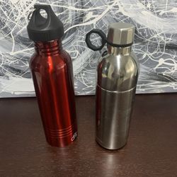 Metal water bottles 2 pc 