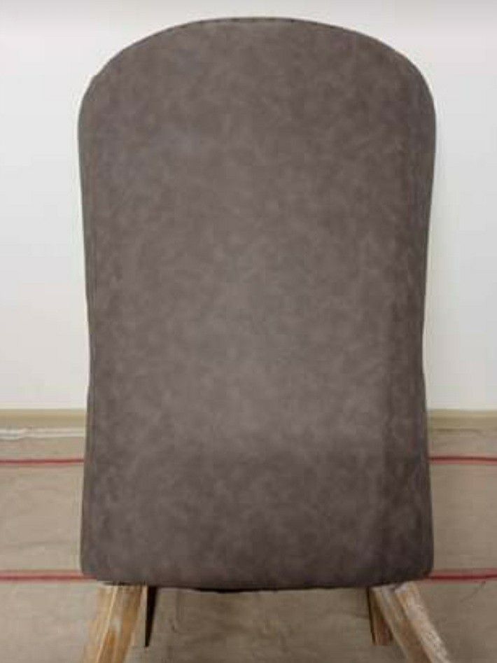 Custom Leather and Suede accent chair