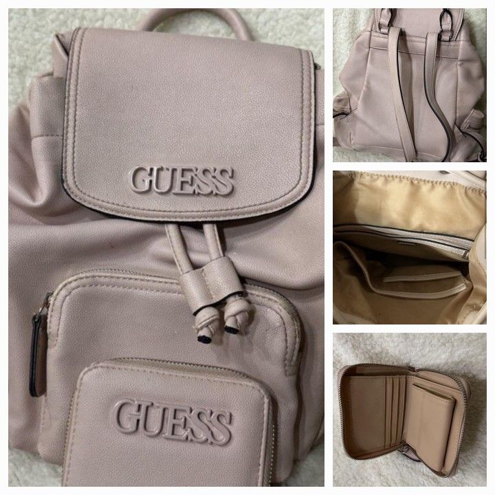 GUESS Mini Backpack & Wallet