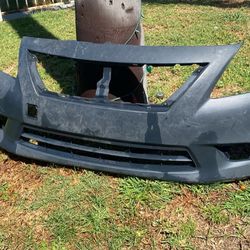 2012-2014 Nissan Versa Sedan Front Bumper Cover. Aftermarket 