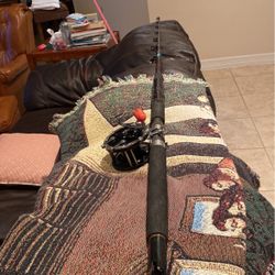 Big Penn 49 Deep Water Super Mariner Reel On Tidewater Roller Guide Rod  Made For Big Fish  $95  