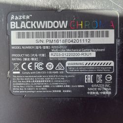 Razor Black Widow Chroma Mechanical Keyboard 