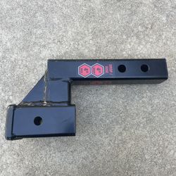 TOPTOW 2-inch Receiver Trailer Hitch Extension Riser with 4.25-inch Rise/Drop, 7" & 9" Extension