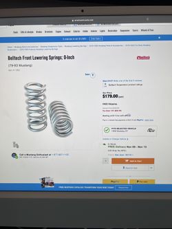 Beltech Front Lowering Springs For Mustang (79-93)