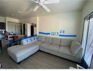 $750 Super  Comfortable Grey Sofa – Like New!