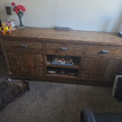 Rustic Brown Dresser 