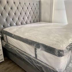 New King Size 6ft Tall Bed Frame. MATTRESS NOT INCLUDE 