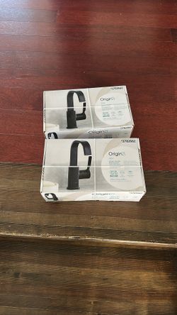 2 Brand New Black Bath Faucets