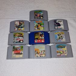 Nintendo 64 Games Video Game Cartridge Collection N64