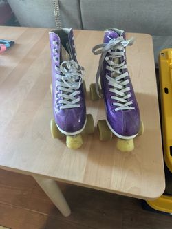 Glam roller skates.