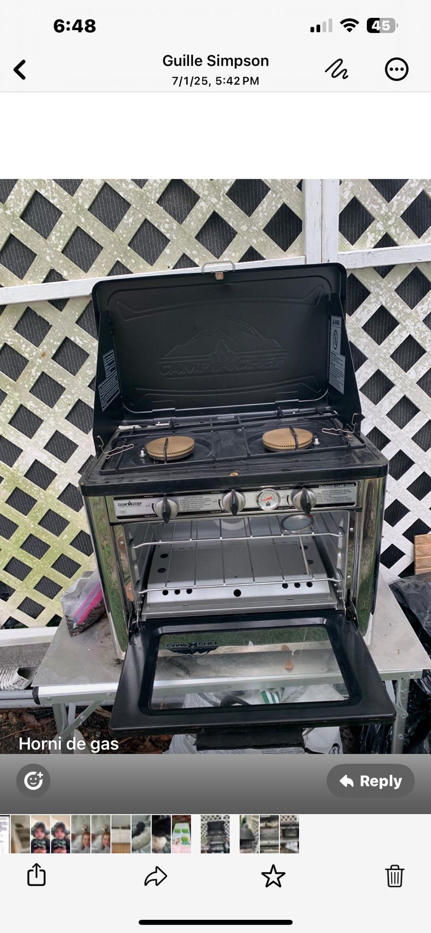 Oven With Gas Burners