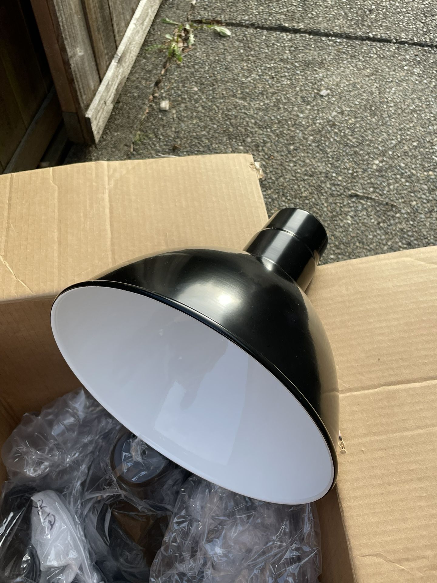 Baselite 12” Deep Bowl black Pendant Light Fixtures